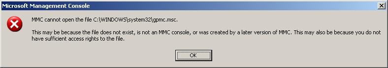 GPMC Error